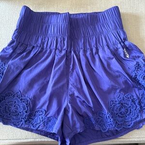 Free People Movement high waisted shorts in purple size small.